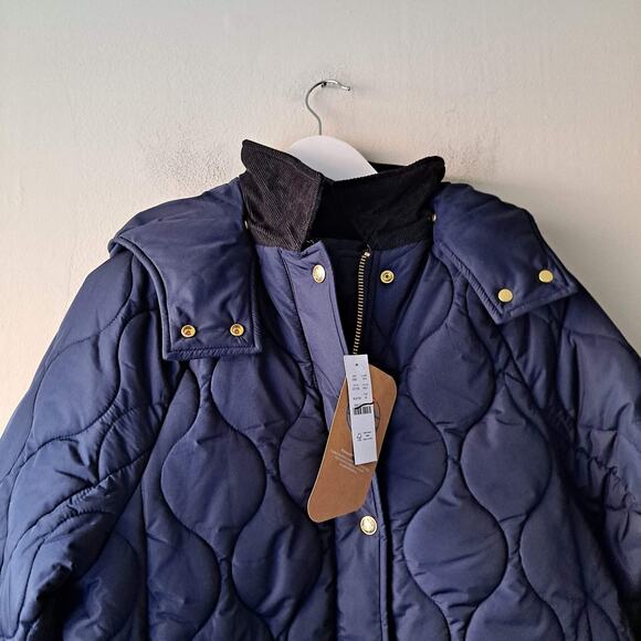 NWT J. Crew Ellington Stowe Puffer Jacket Quilted Primaloft Insulation Navy - XL - Picture 6 of 13